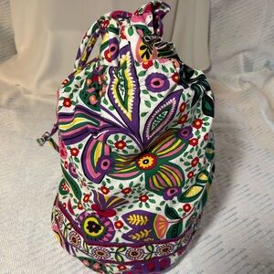 Vera Bradley Multicolor diddy bag. Cute bag has plastic liner and drawstrings.